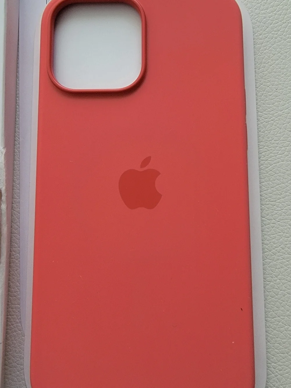 Apple Original Silicone iPhone 13 Pro Max Case in Pink Pomelo